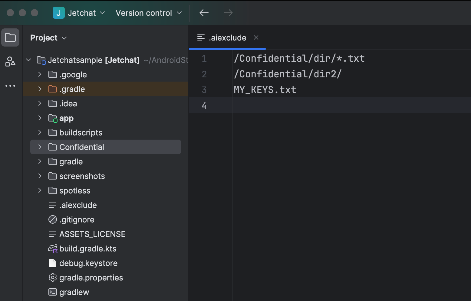 Contoh file .aiexclude
